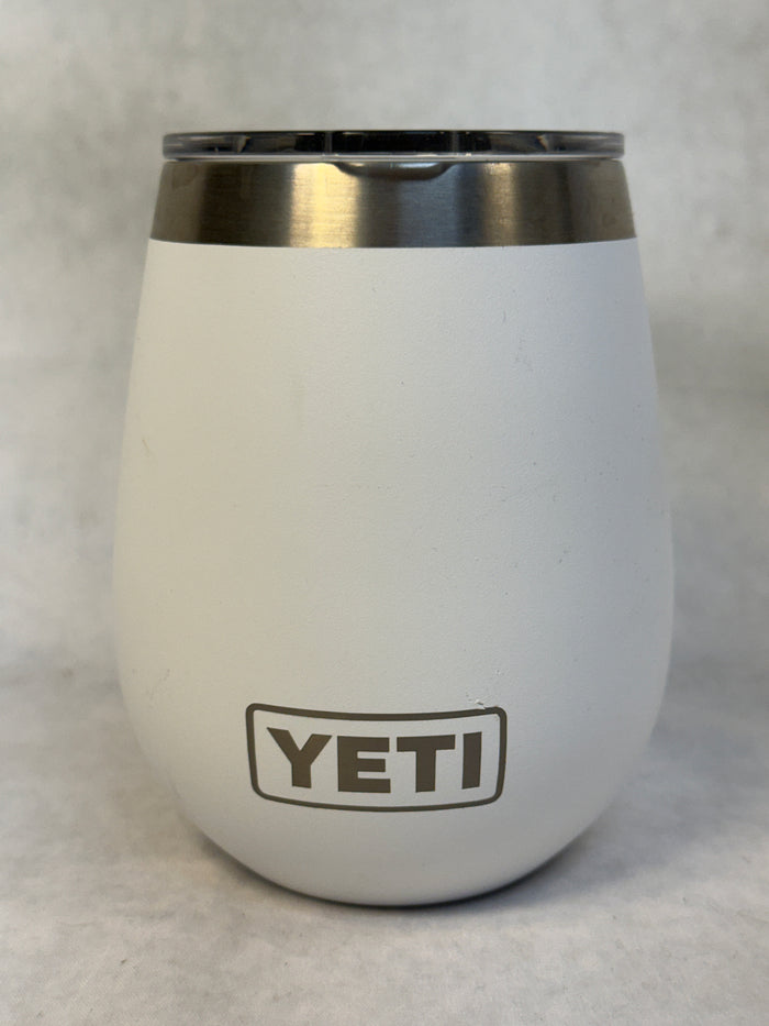 Yeti White 10 oz. Wine Tumbler w/Sliding Lid