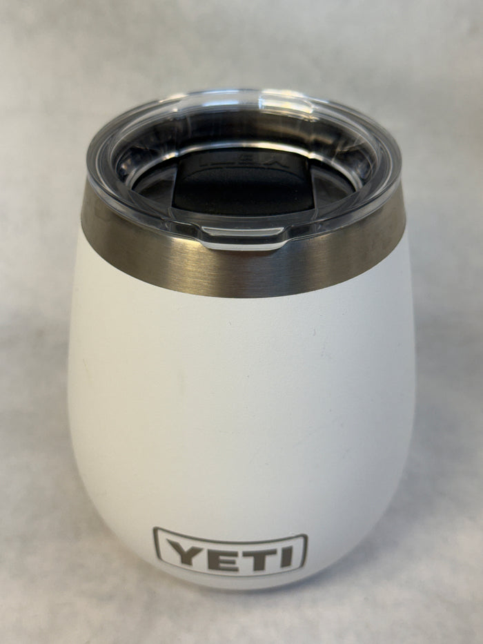 Yeti White 10 oz. Wine Tumbler w/Sliding Lid