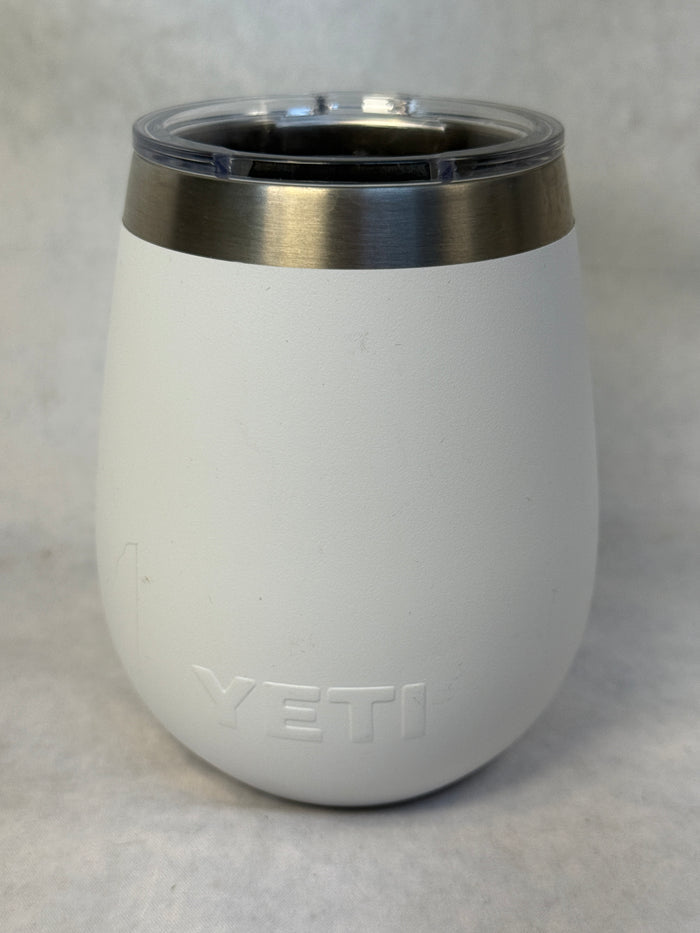 Yeti White 10 oz. Wine Tumbler w/Sliding Lid