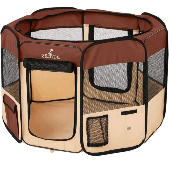 Zampa Pop Up Pet Playpen with Carrying Case